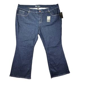 DG2 by Diane Gilman Jeans Women's 28-30 - 32PW Blue Infinity Stretch Tri-Fit NWT